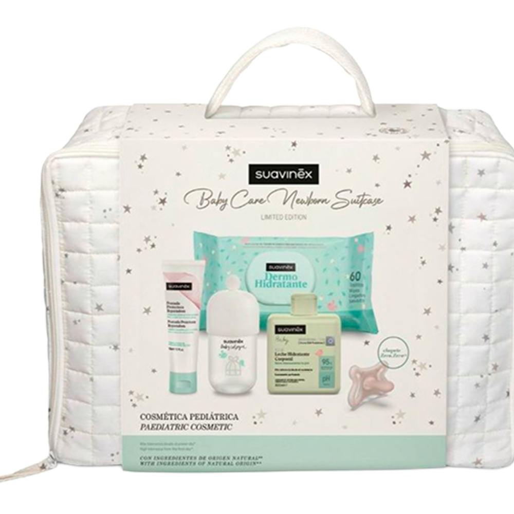 SUAVINEX BABY CARE NEWBORN SUITCASE 25 SET COLOR BLANCO