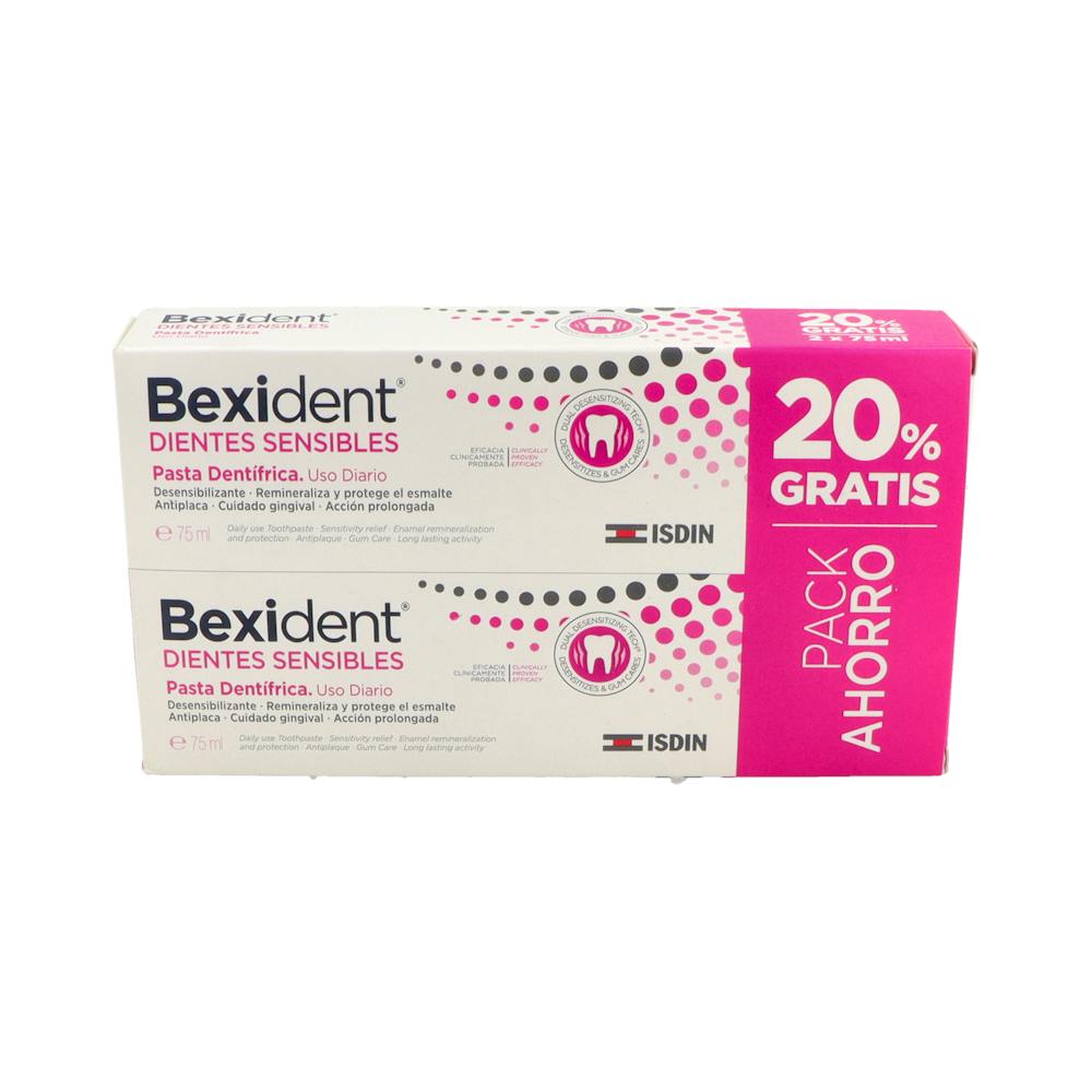 BEXIDENT DUO DIENTES SENSIBLES PASTA DENTIFRICA 75MLX2 20% GRATIS