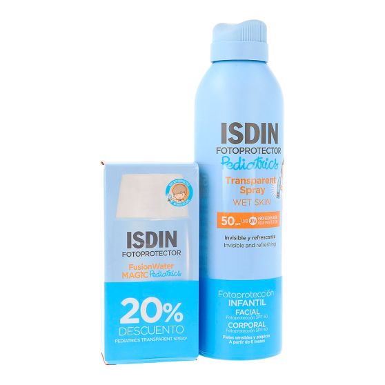 PACK PEDIAT SPRAY TRANS + FUSION WATER ISDIN