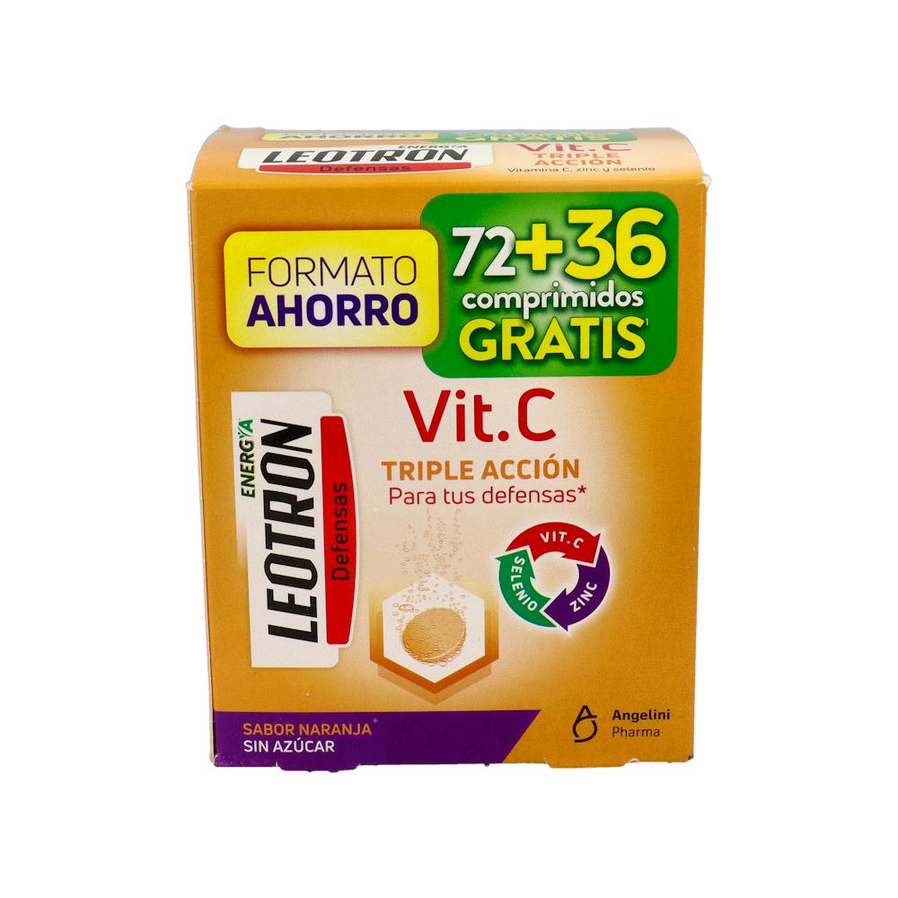 LEOTRON VITAMINA C TRIPLE ACCION 72+36 GRATIS