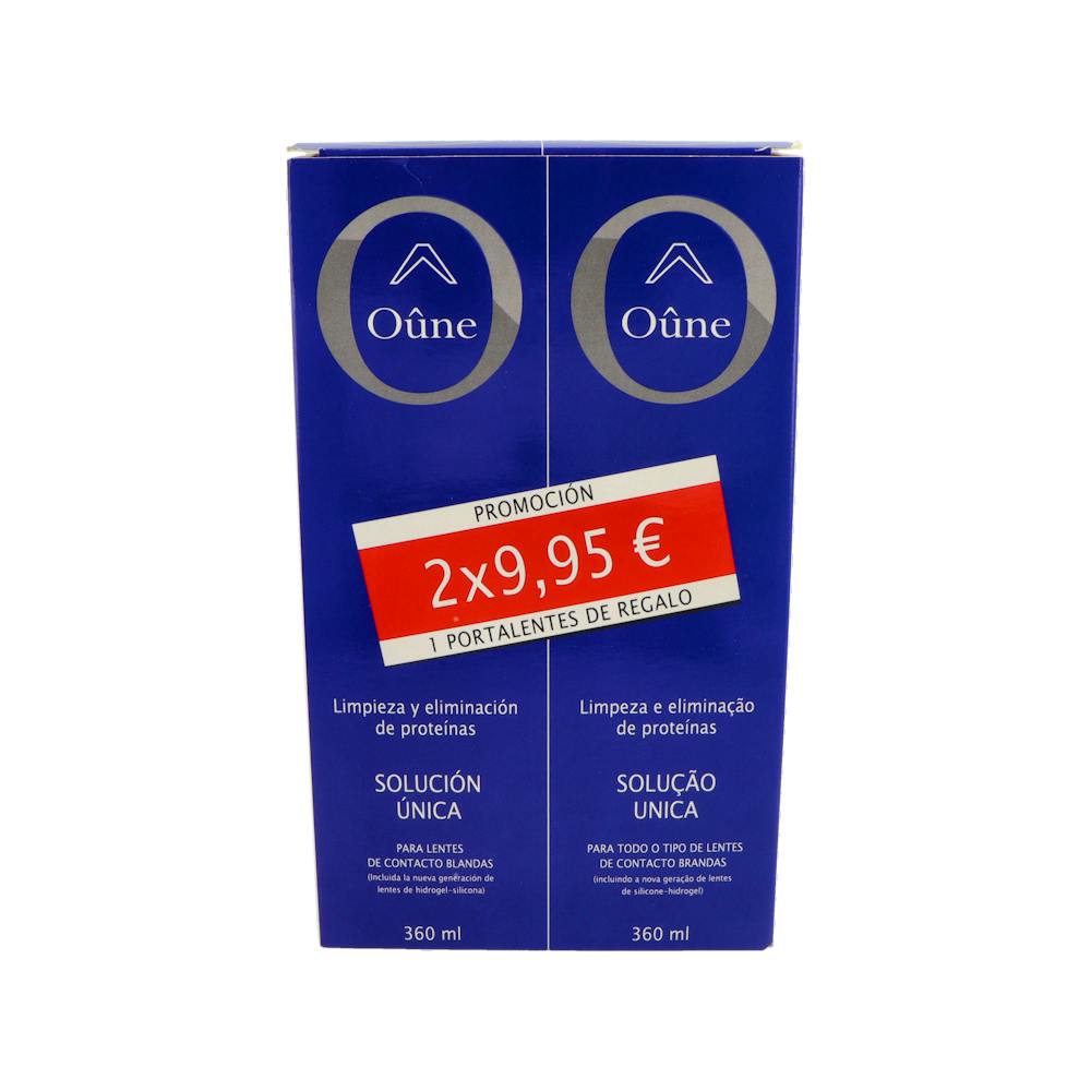 OÛNE SLUCION UNICA LENTES DE CONTACTO BLANDAS 360 ML X 2