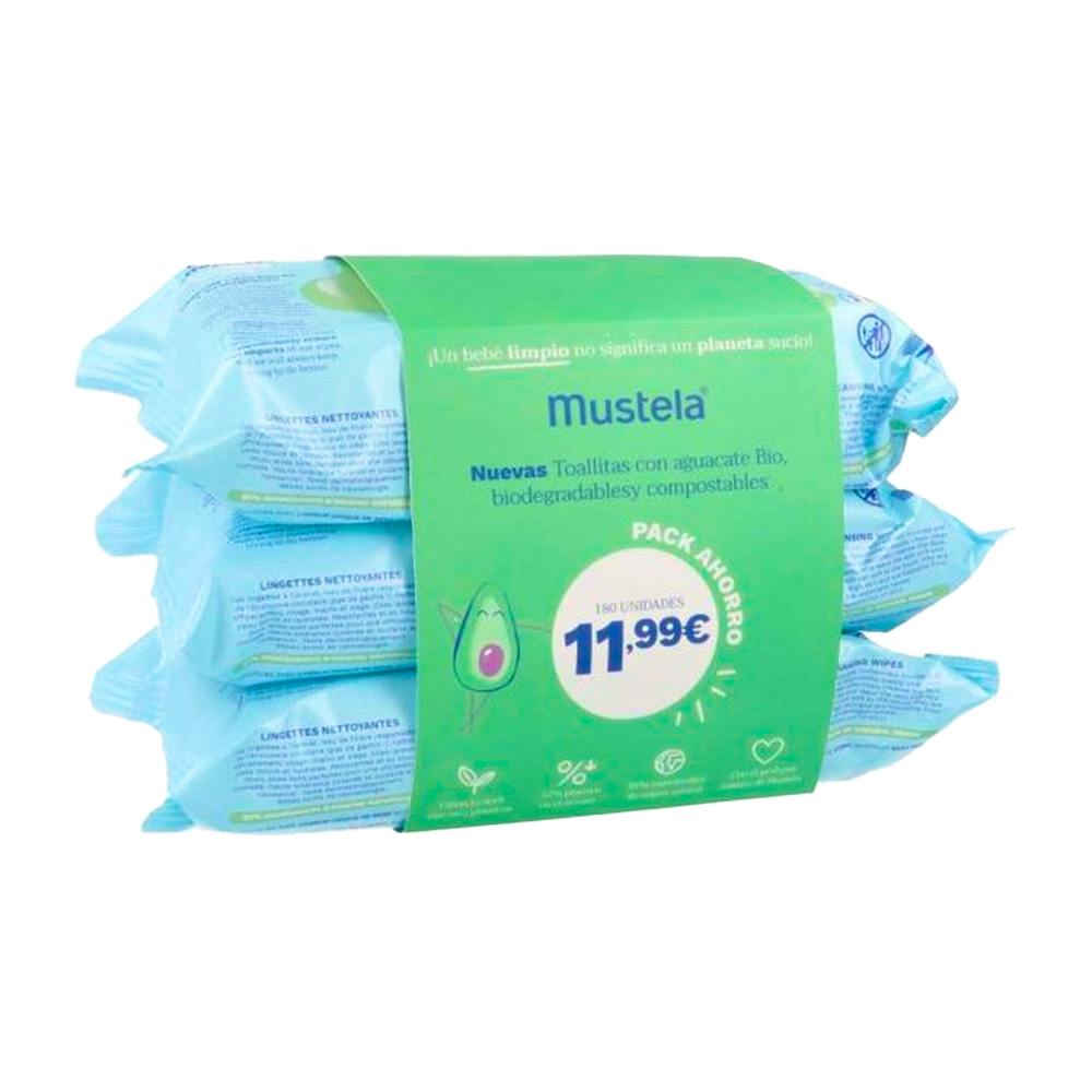 MUSTELA TOALLITAS 3*72U PROMO