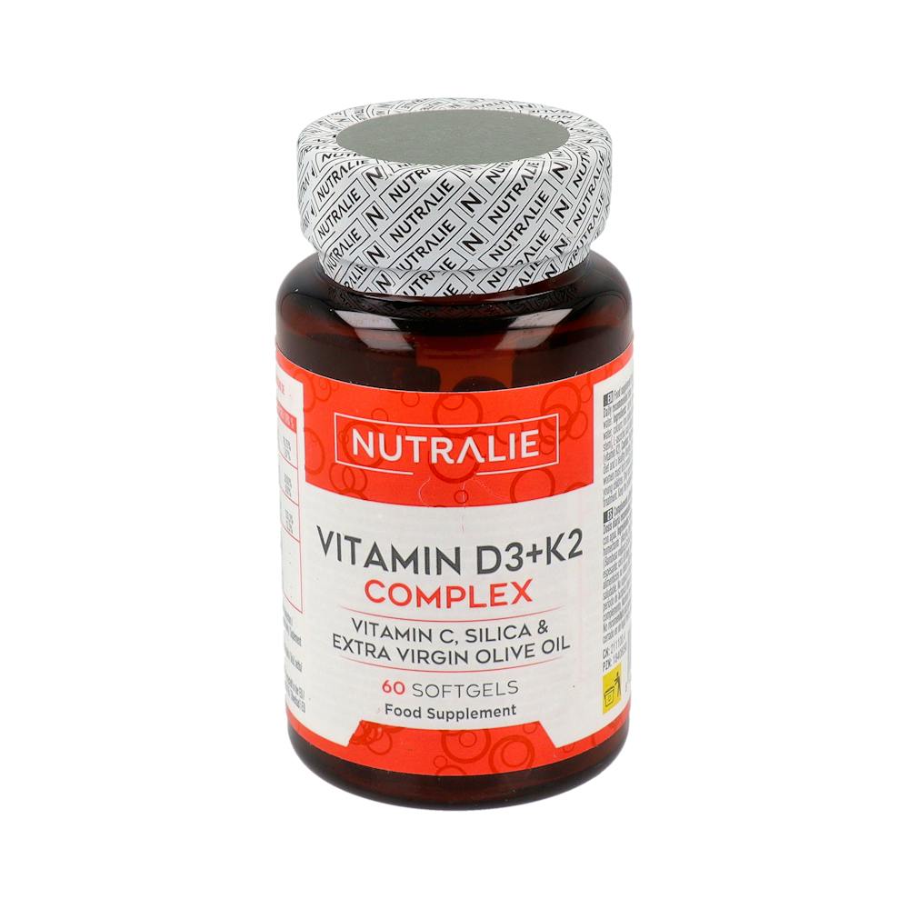 NUTRALIE VITAMIN D3 + K2 COMPLEX 60 CAPSULAS