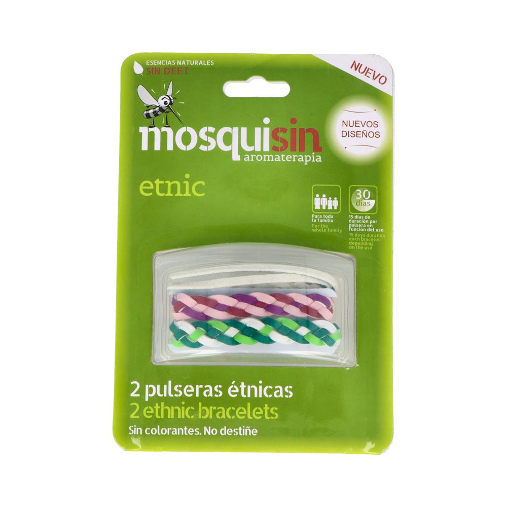 MOSQUISIN PULSERAS ETNICAS MOSQUITOS 2 UNID