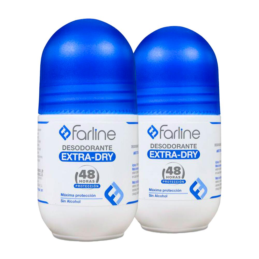 FARLINE DUPLO DESODORANTE SPRAY EXTRASECO 2º UNIDAD 50%