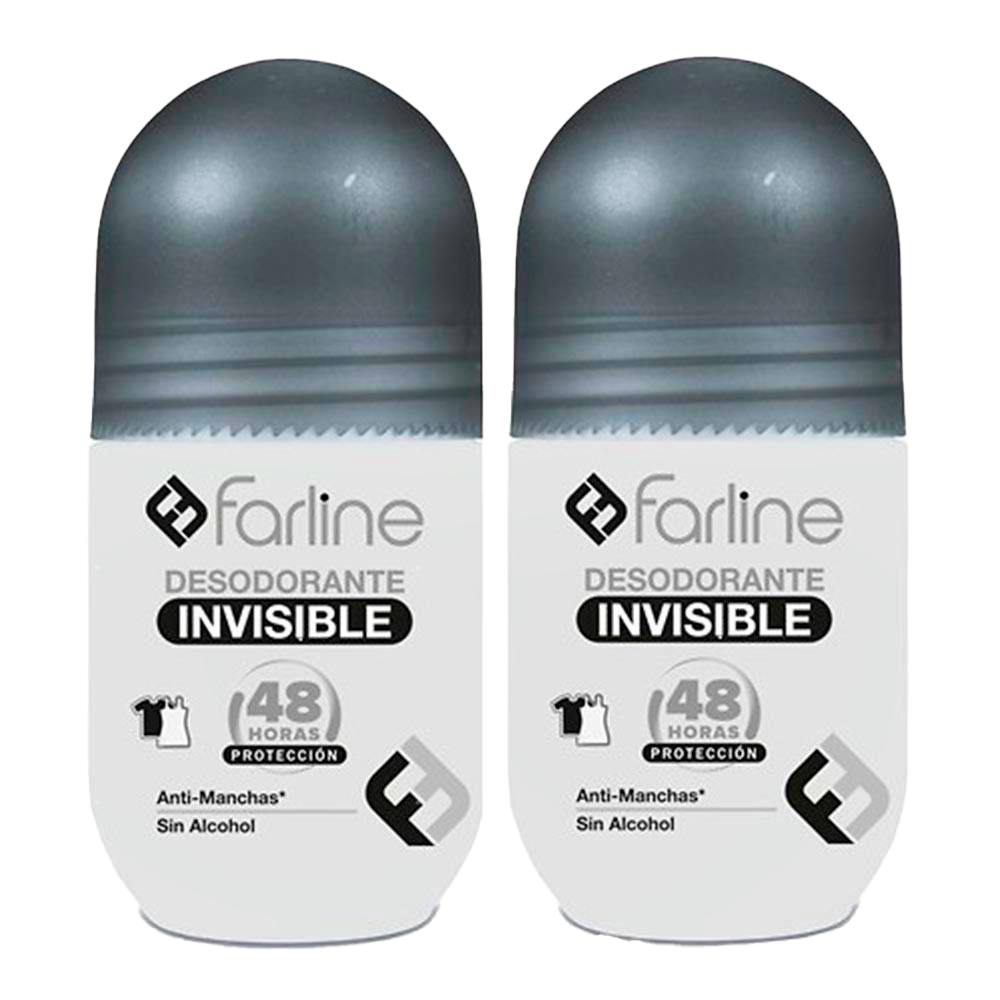 FARLINE DUPLO DESODORANTE SPRAY INVISIBLE 48 HORAS PROTECCION