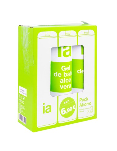 INTERAPOTHEK GEL ALOE TRIPLO CAJA 4 UNI