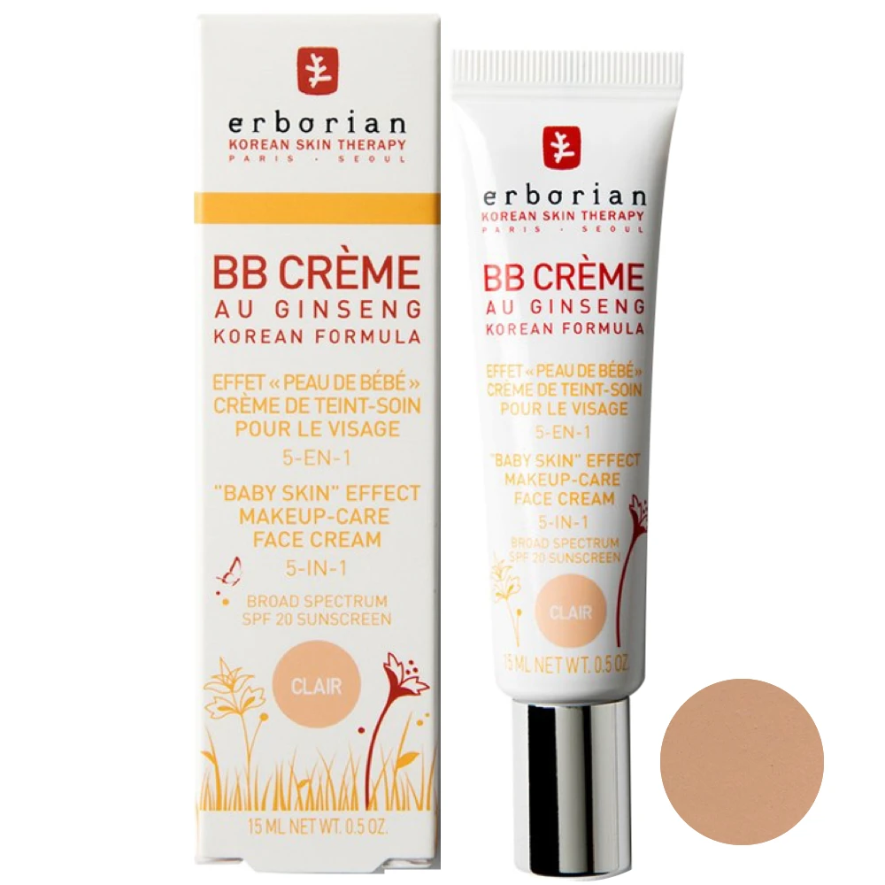 ERBORIAN BB CREME GINSENG CLAIR SPF20 15ML